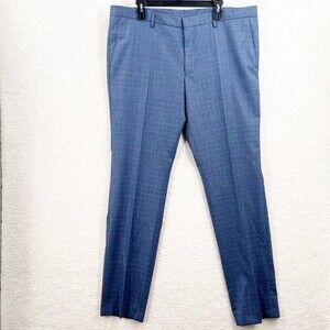 Men's Hugo Boss Slim fit Blue Dress Pants Size 46R New
